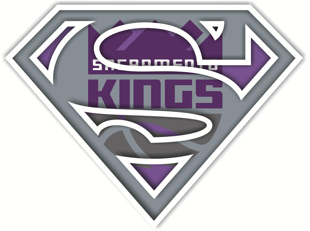 Sacramento Kings superman iron on heat transfer